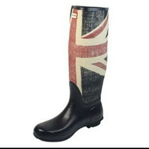 VERY RARE**** Hunter boots with UK flag